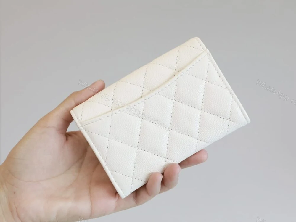 View 9 of Chanel Classic Card Holder Wallet White 10Cm