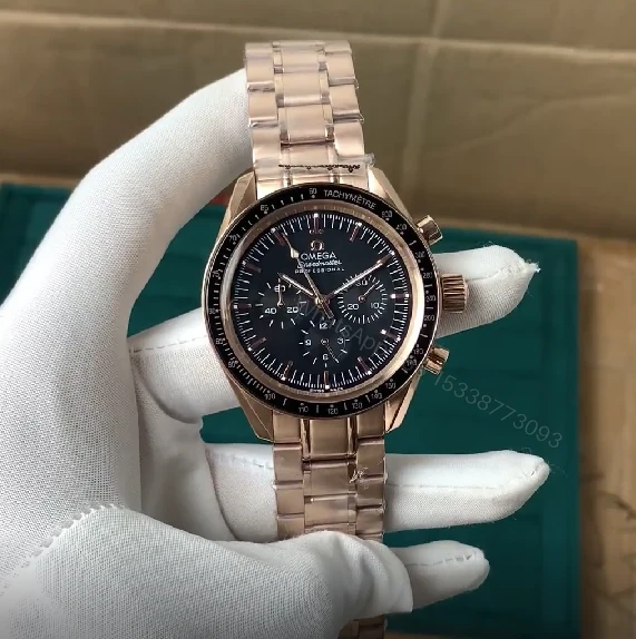 Omega Speedmaster Professional Black Rose Gold 40mm Automatic — view 1