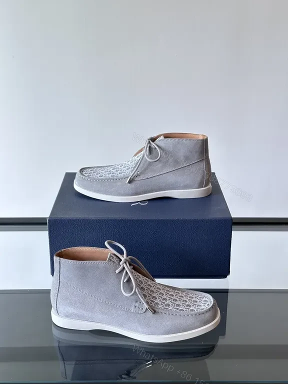 View 3 of Chic Gradient Patterned High-Top Sneakers with Nike-Esque Detailing