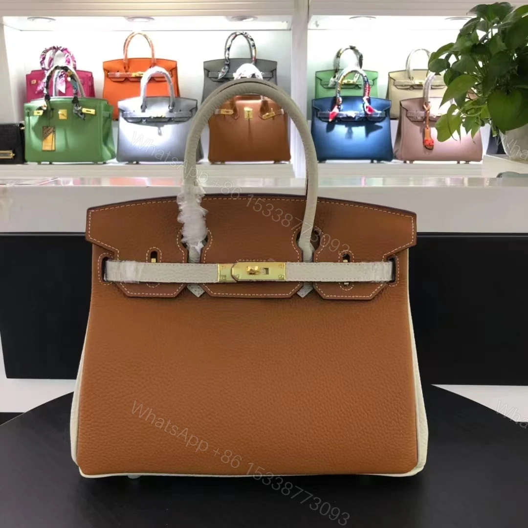View 4 of HERMES BIRKIN TOGO GOLD HARDWARE BROWN 30CM