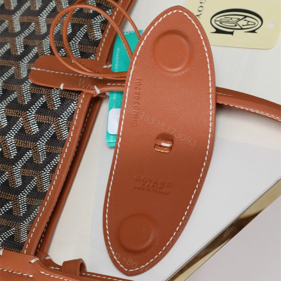 View 9 of 高仿Goyard*STLOUIP1滿印Tote手提袋棕色免檢版小號