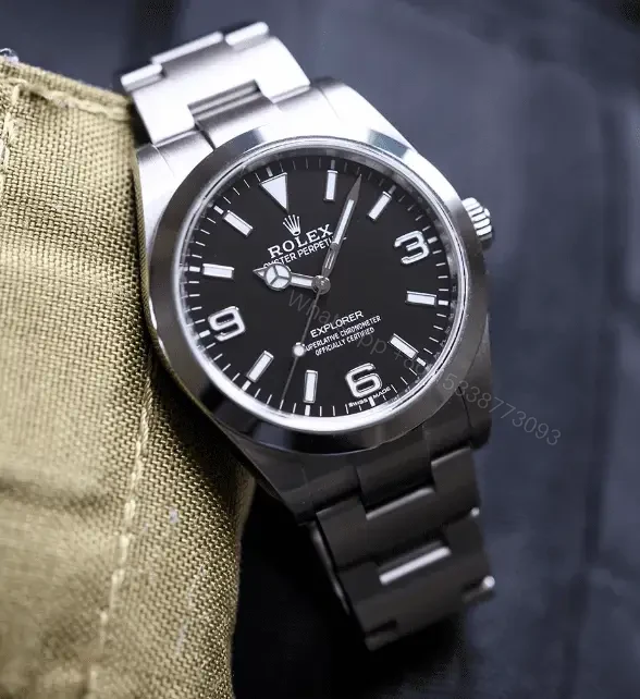 View 3 of Explorer 40mm Silver Black Replica 2023 Model