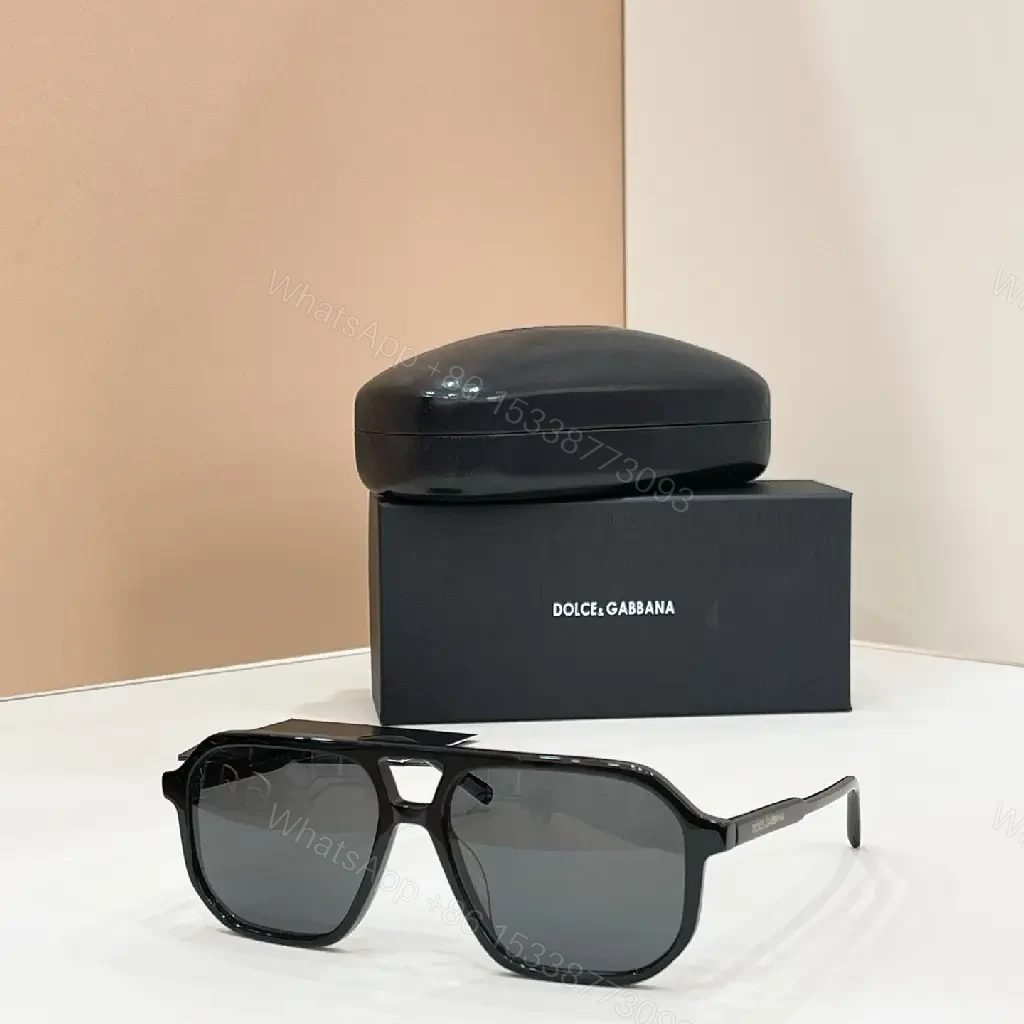 View 7 of Black Frame Sunglasses Glossy Plastic Oversized Rectangular Amber Lens Sunglasses