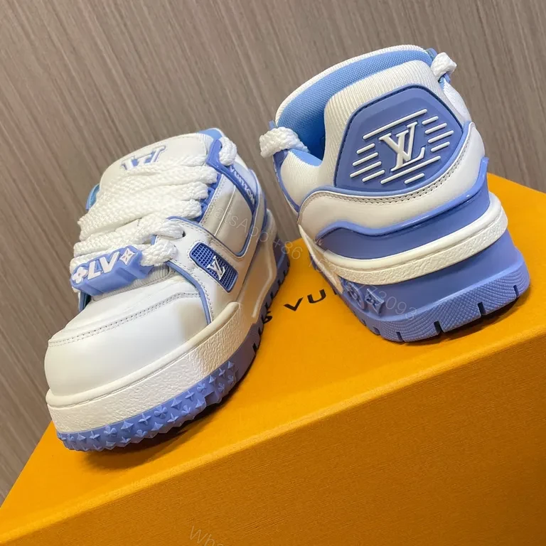 View 4 of Chic Tech-Texture LV-Inspired Sneaker: Cloud Comfort