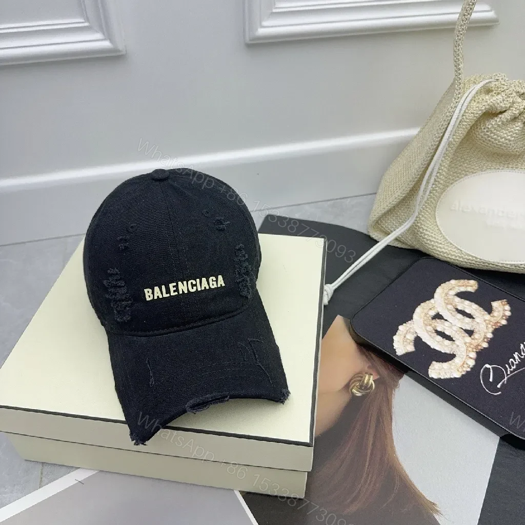 View 9 of Distressed Cotton Cap — Modern Edge, Logo-Centric Style
