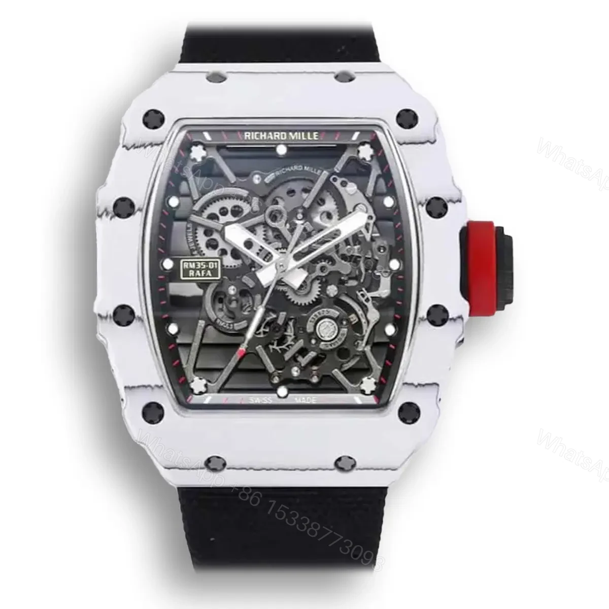 Replica Richard Mille RM35-01 BBR Factory Black Strap — view 1