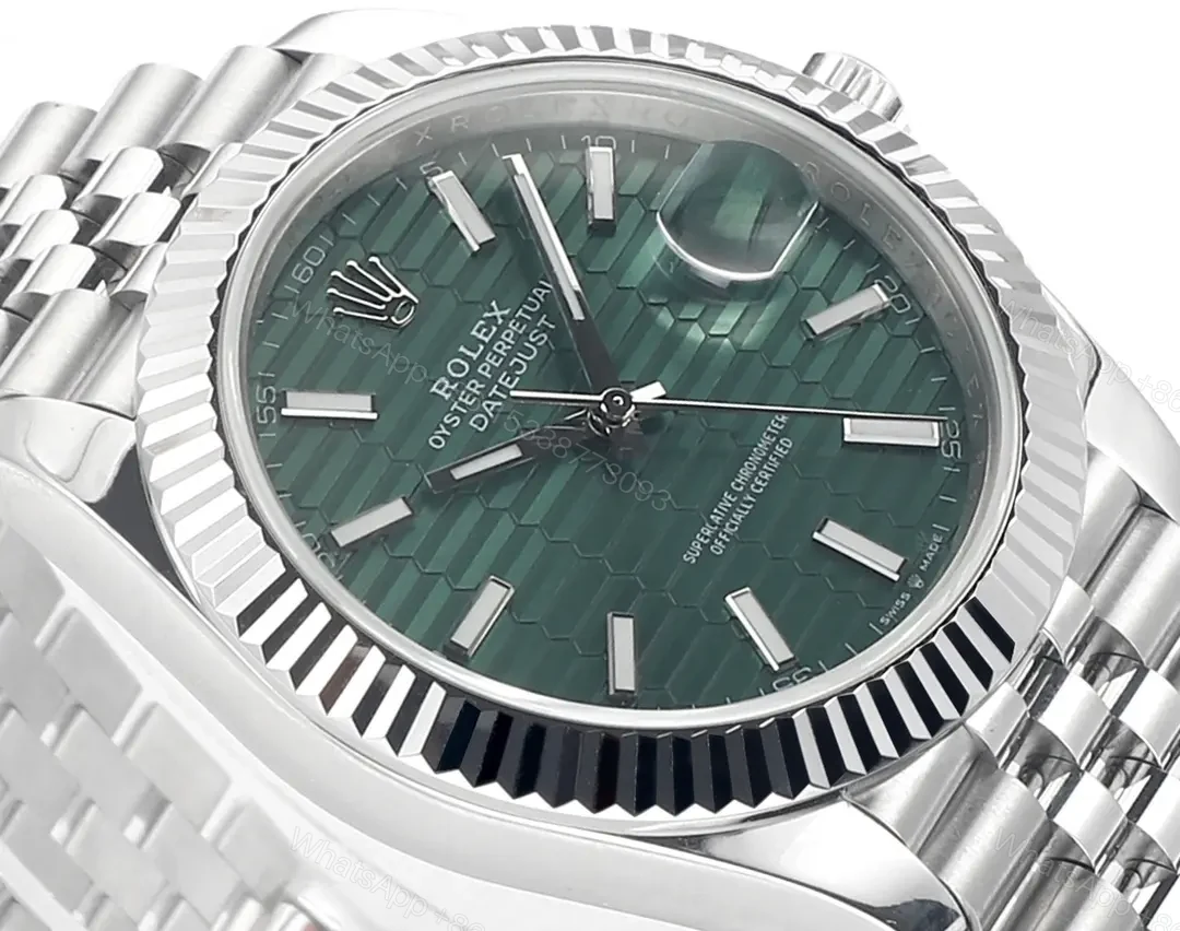 View 5 of AR Factory Clean Factory JVS Rolex Datejust Green Dial Steel Watch