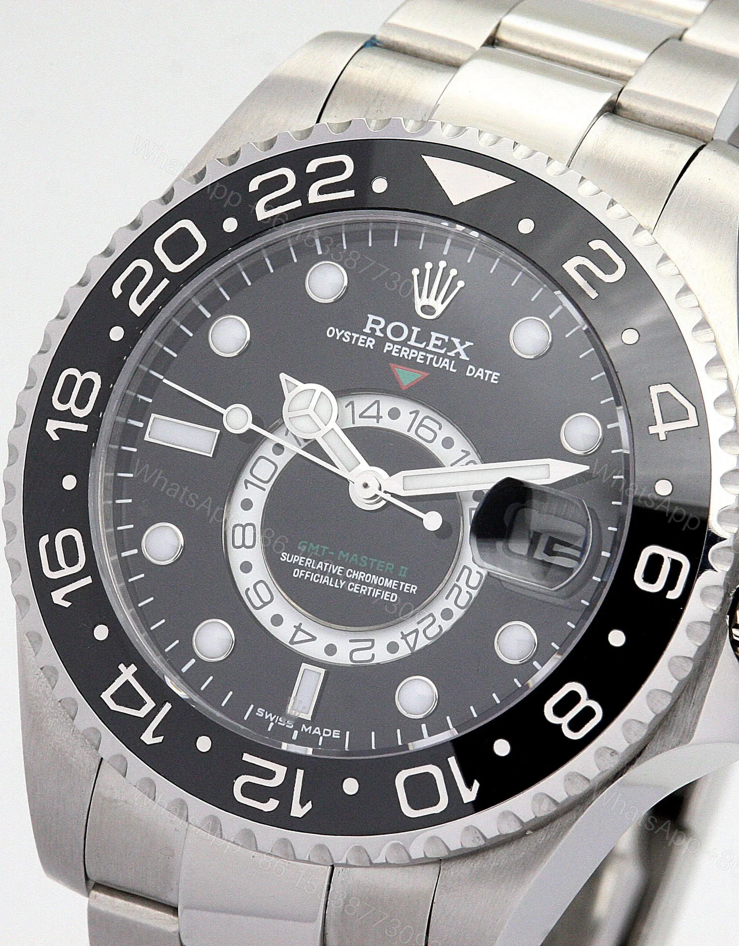 View 3 of Replica Rolex GMT-Master Black Dial 16720-3
