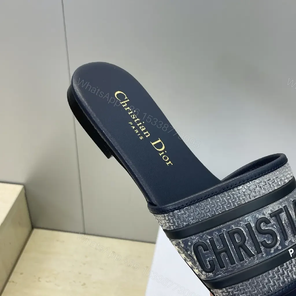 View 8 of Graphite Striped Slides: Textured Dual-Strap Comfort Sandals