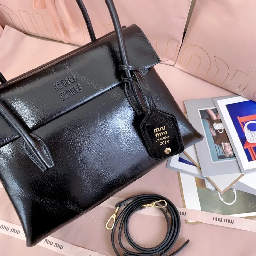View 8 of Structured Leather Satchel: Sleek, Timeless Luxury Bag