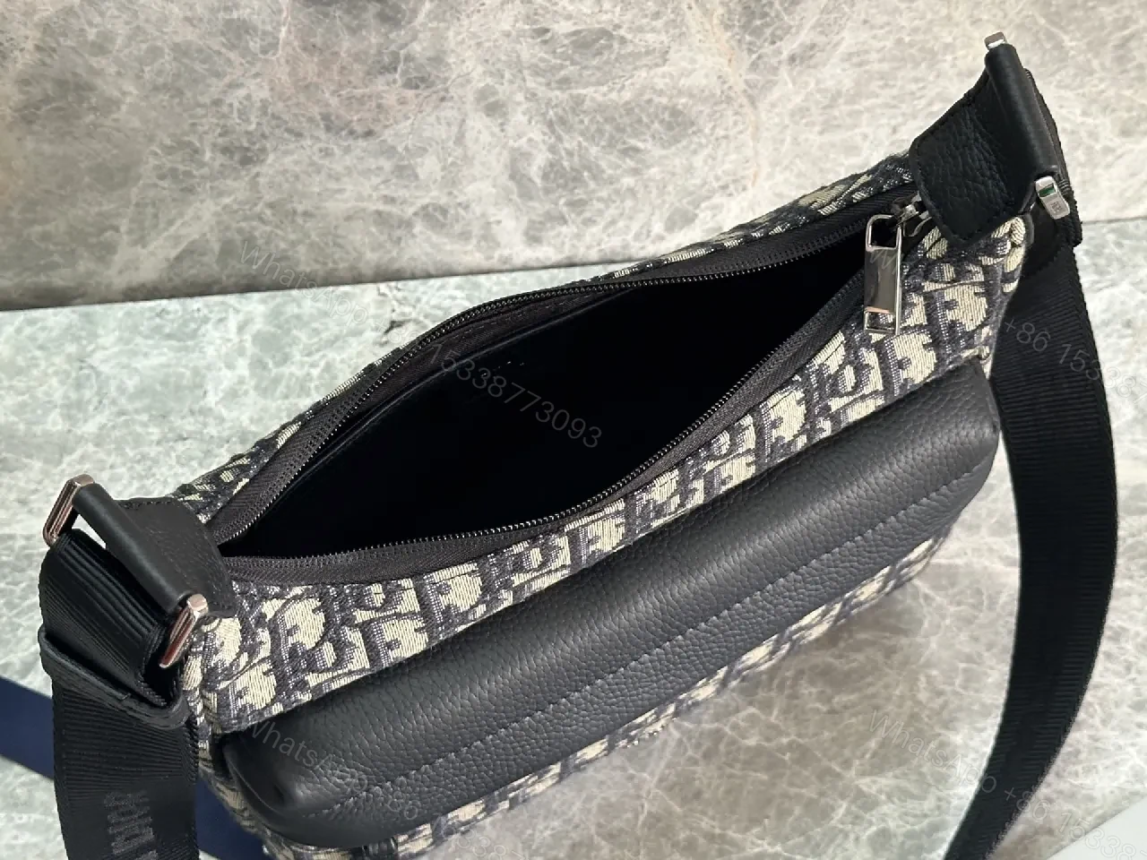 View 4 of Bold Monochrome Pattern Belt Bag: Luxury Everyday Utility