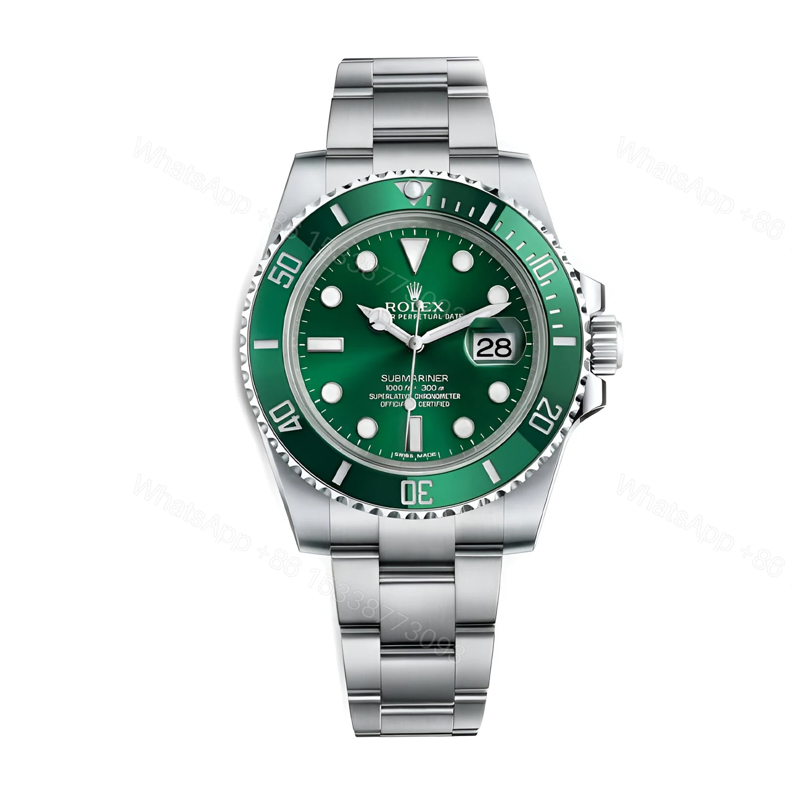 Rolex Submariner Hulk 116610LV Green Dial Replica — view 1