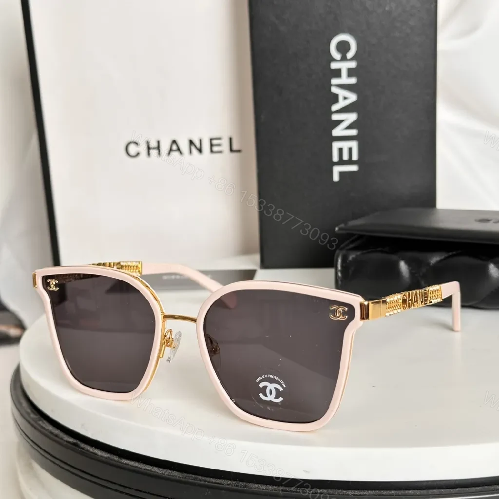View 6 of Bold Square Sunglasses—Acetate/Metal, Signature Luxe Details