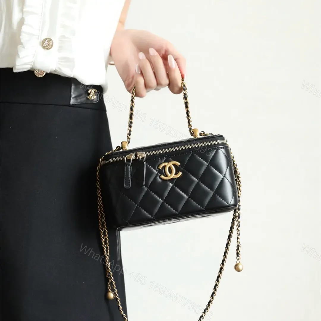 View 22 of 高仿Chanel*24C系列AP3651雙珠鏈條盒子包黑色免檢版