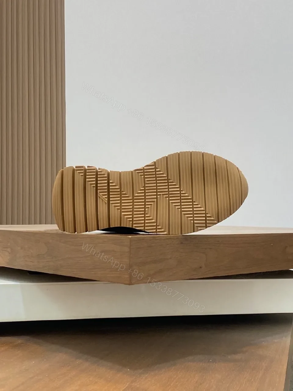 View 5 of Dark Olive Suede & Mesh Sneakers – Low-Profile Chevré Neon Accent
