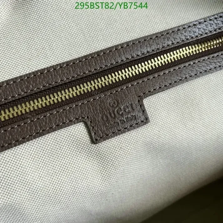 View 8 of Gucci GG Jumbo Beige Large Travel Bag Replica YB7 in Camel Canvas