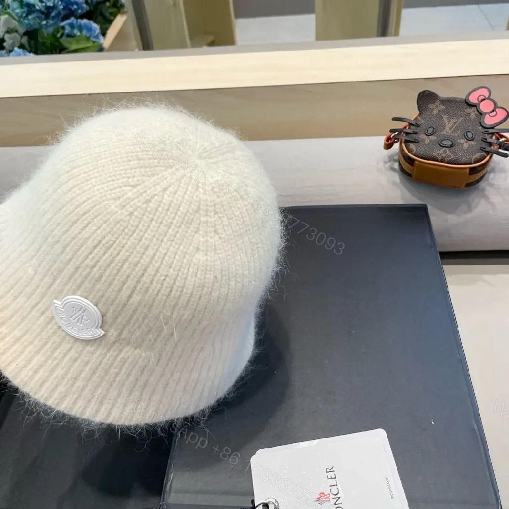 View 9 of Soft Wool Knit Beanie: Luxury Comfort, Crest Logo, Unisex
