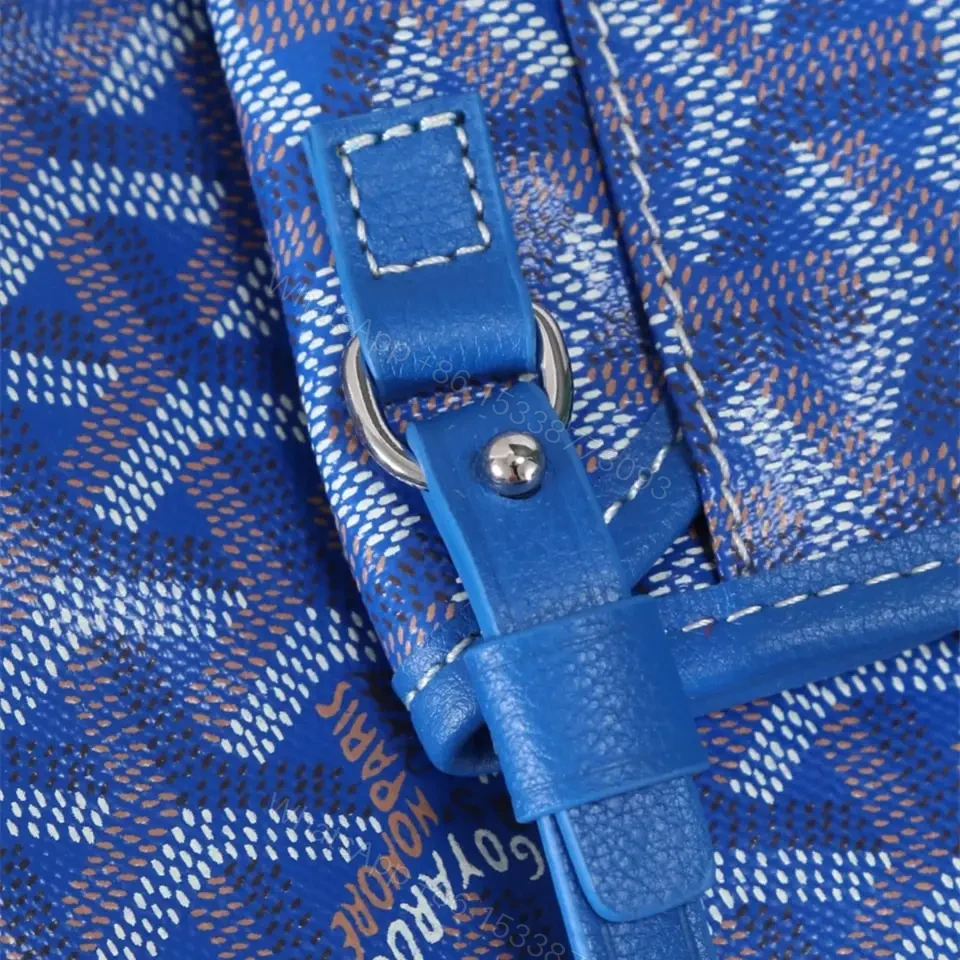 View 8 of 高仿Goyard*STLOUIP6滿印Tote手提袋天藍免檢版小號