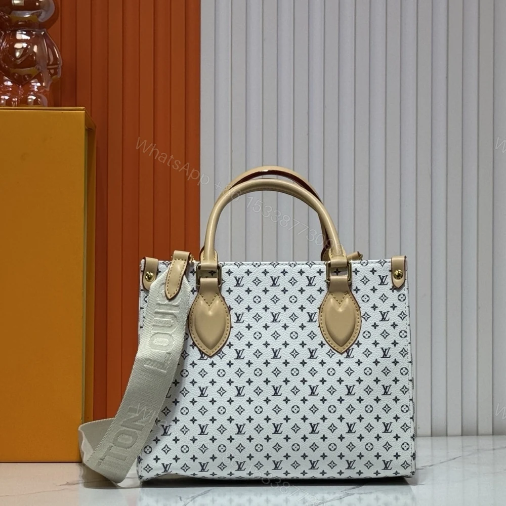 View 3 of Louis Vuitton Onthego PM Azure Blue And Sand 25Cm M15138