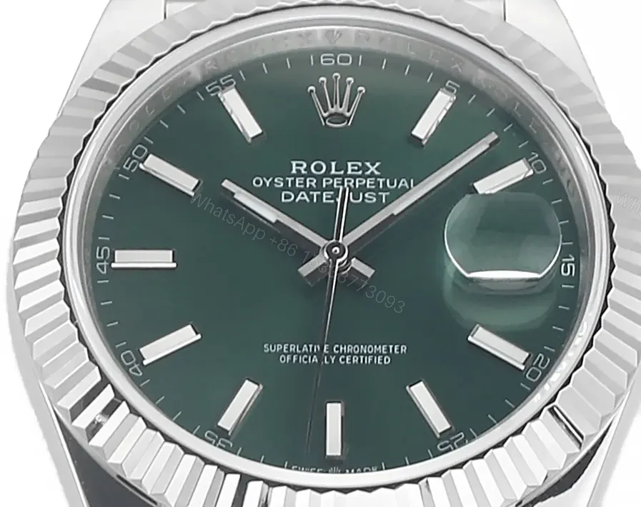View 6 of JH Factory Clean Factory JVS Rolex Datejust Green Dial Steel Watch