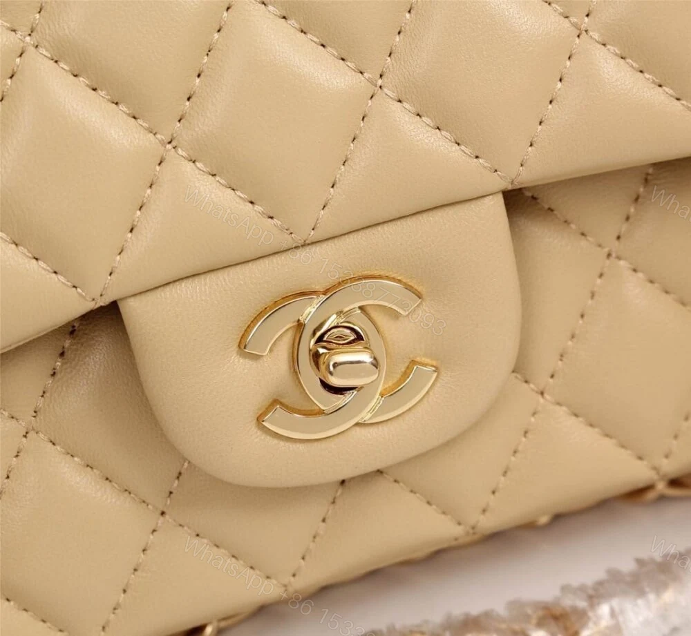 View 5 of Chanel Classic Flap Beige Gold Hardware 25Cm