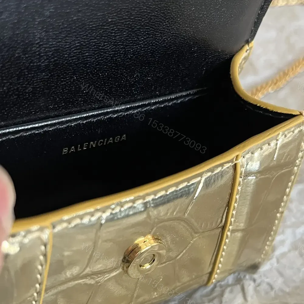 View 9 of 高仿Balenciaga*Nano系列迷你沙漏包金色