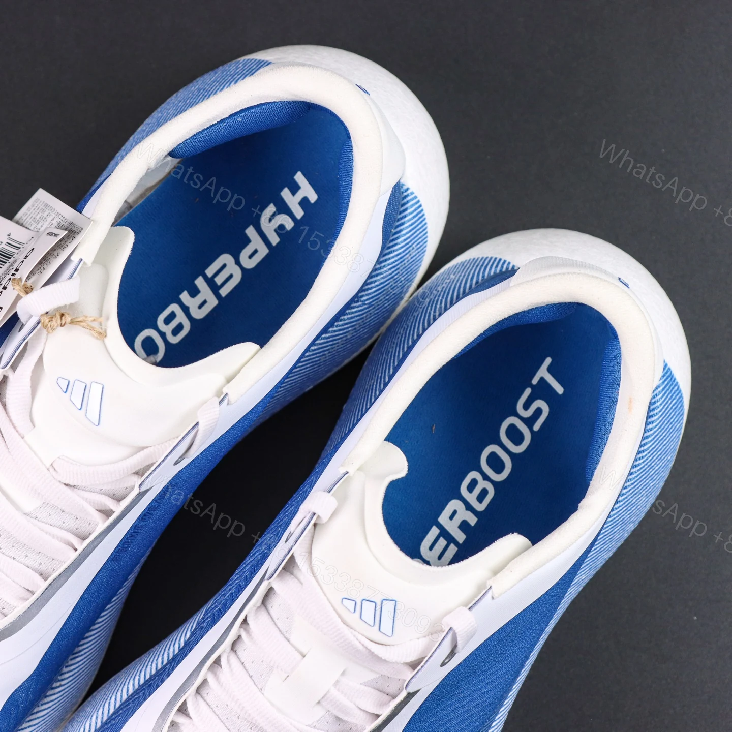 View 4 of adidas Hyperboost Edge White Blue