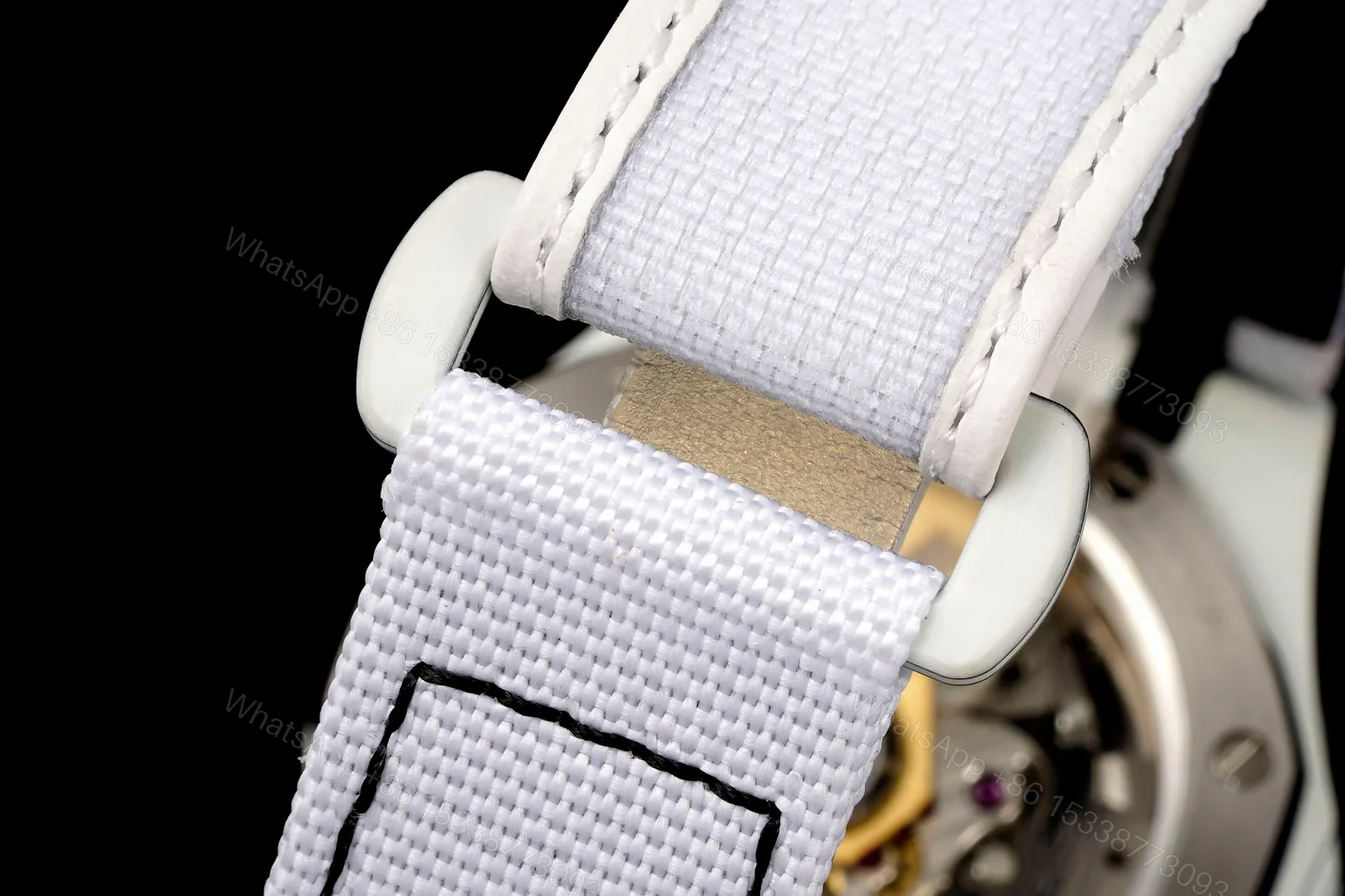 View 6 of Audemars Piguet Replica Royal Oak Chronograph 42MM Premium Carbon Bezel White Strap Edition AP-RO-CB-WHT-42