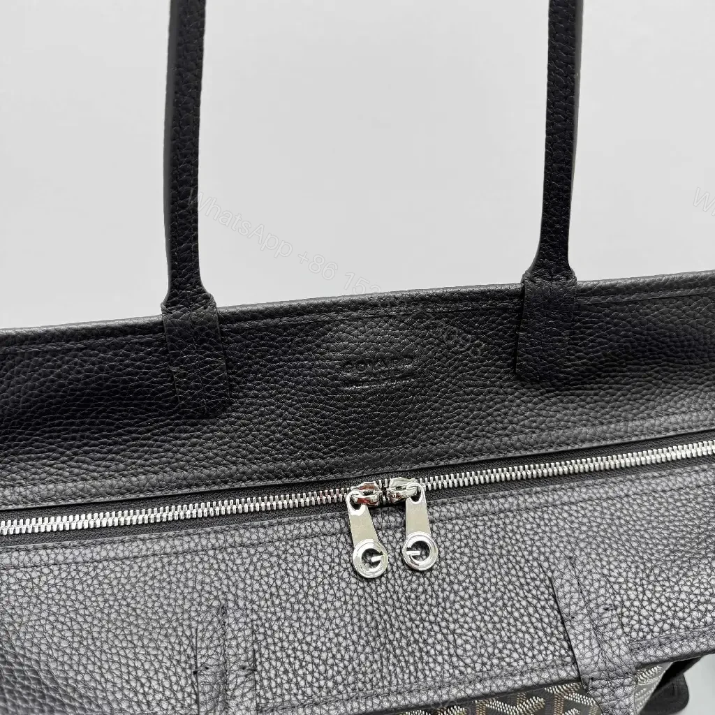 View 4 of Patterned Luxury Tote Set: Timeless Monogram Carry