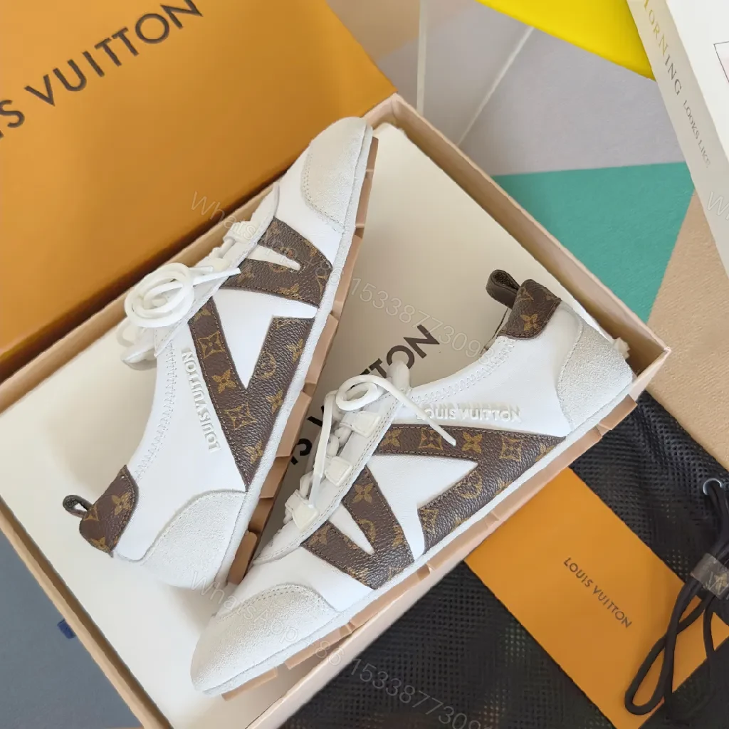 View 5 of White Leather Suede-Accent Sneakers: Modern Luxury Everyday Wear