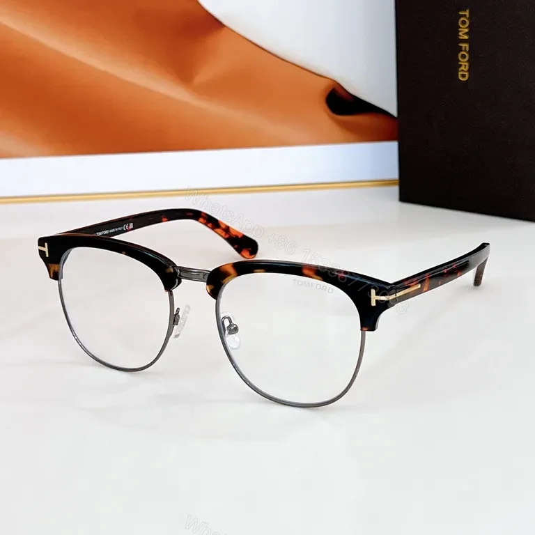View 4 of Tom Ford Black & Silver Eyewear â€” Refined, Luxury Frame