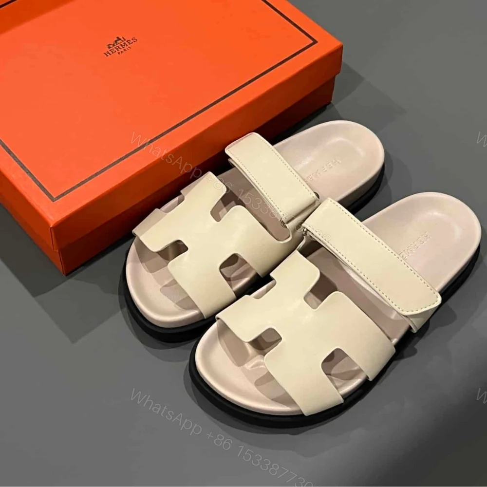 View 7 of Hermes Chypre Sandal Calfskin Beige