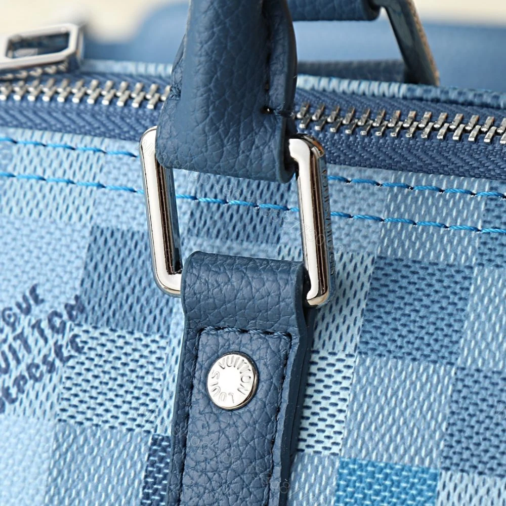 View 6 of Louis Vuitton Keepall Bandoulière 25 Blue 25Cm M28600
