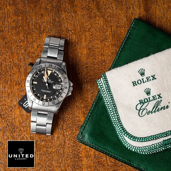 View 10 of Rolex Explorer II 1655 (Antique) Black Dial WARO025 Oyster Replica