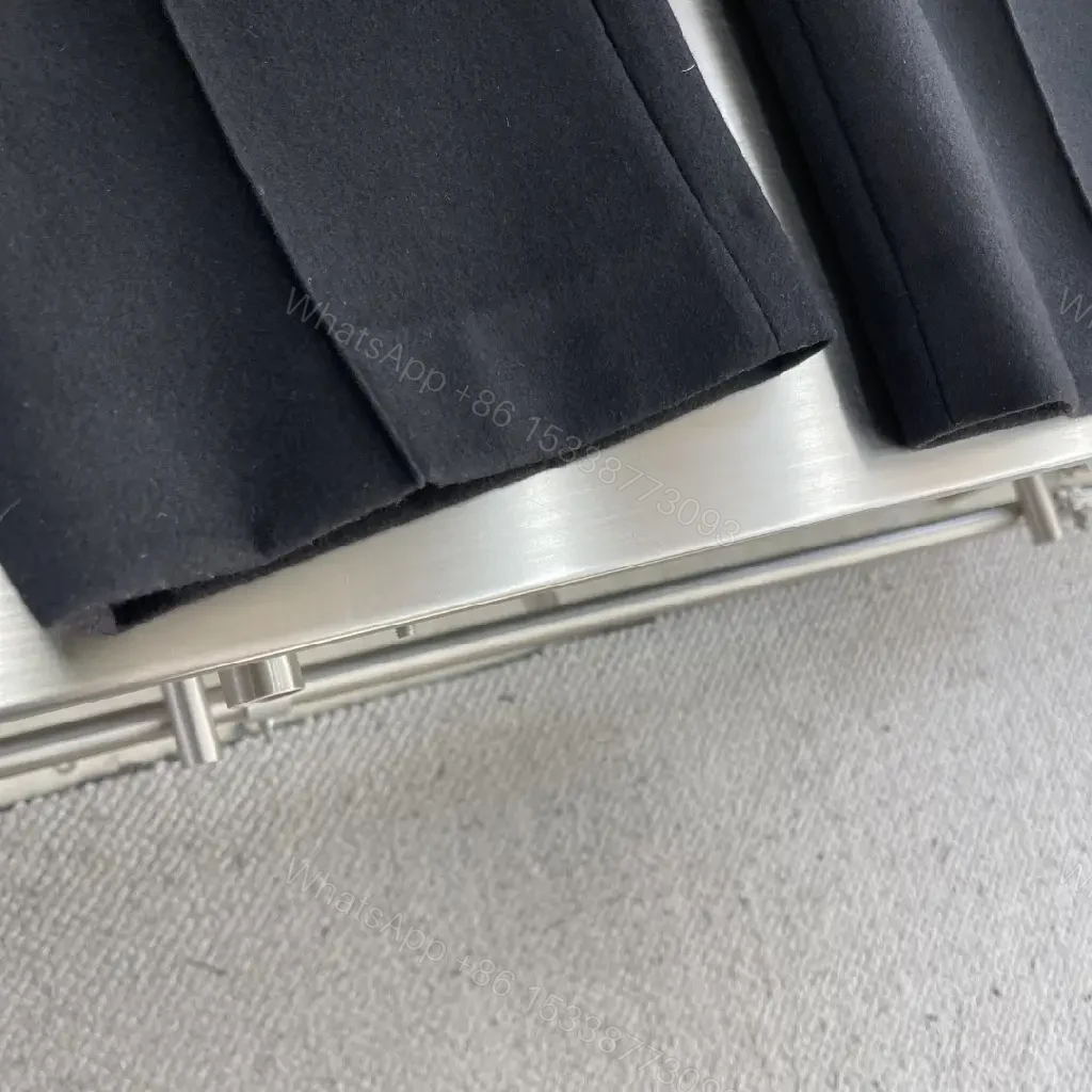 View 3 of Black Knit Track Pants: Subtle Luxe, Modern Comfort, Straight-Leg