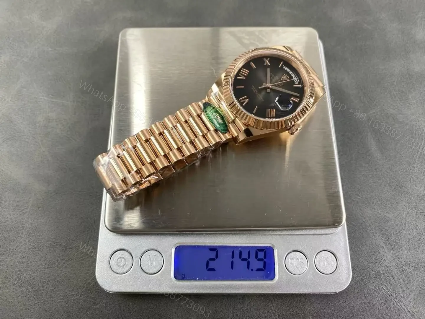 View 11 of Superclone Rolex Day-Date Rose Gold | SmokeDial 228235 40 mm
