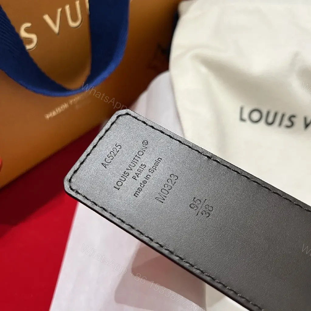 View 9 of Elegant Monogram Leather Belt: Durable Luxury Accessory