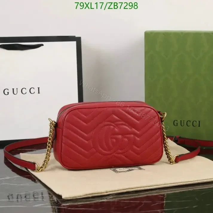 View 11 of Fake Gucci Small GG Beige Marmont Shoulder Bag ZB72988