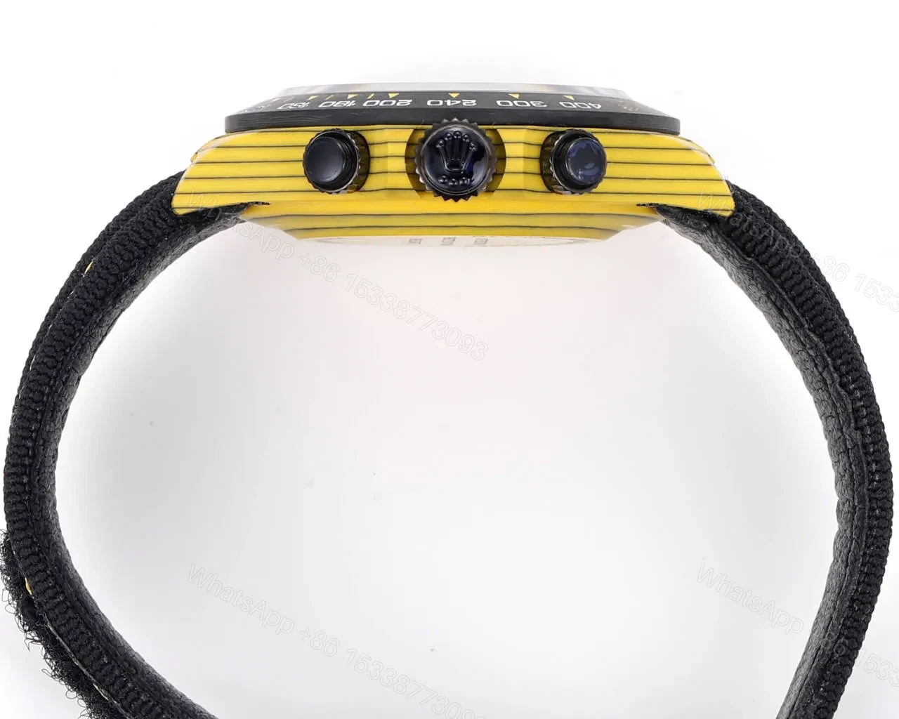 View 5 of Clean Factory ROLEX Daytona Carbon Fiber Yellow Watch