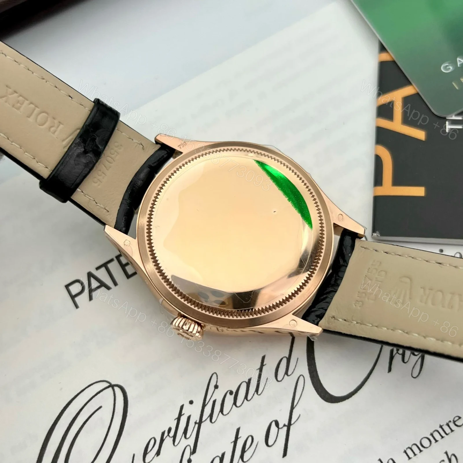 View 3 of Replica Rolex Cellini Black Dial 50525