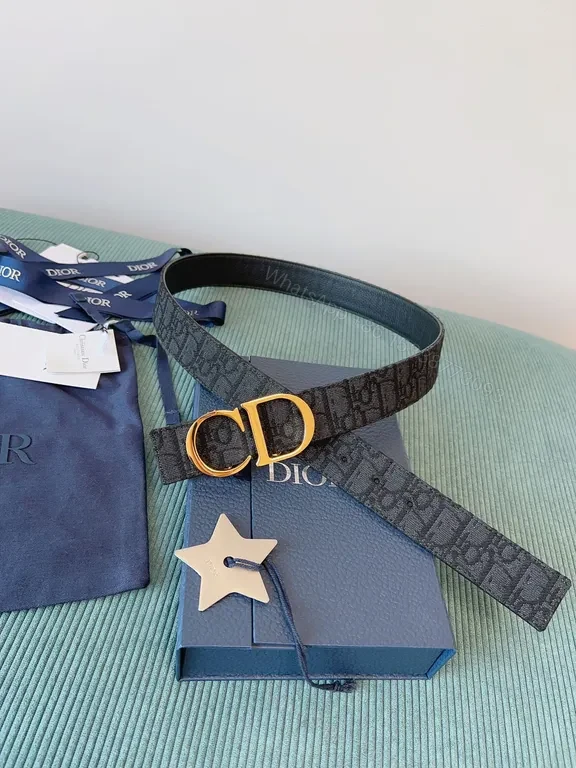 Charcoal Leather Belt: Gold-CB Buckle Designer-Inspired Accessory — view 1