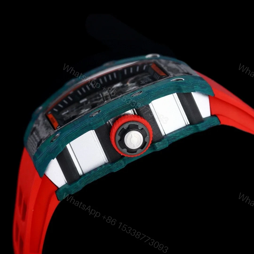 View 6 of Richard Mille RM21-01 Automatic Skeleton Watch 40MM Carbon Blue Fiber Case Premium Edition RM-RM21-01-CARBON-40