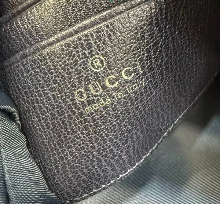 View 6 of Gucci Small Boston Dark Blue Denim Bag