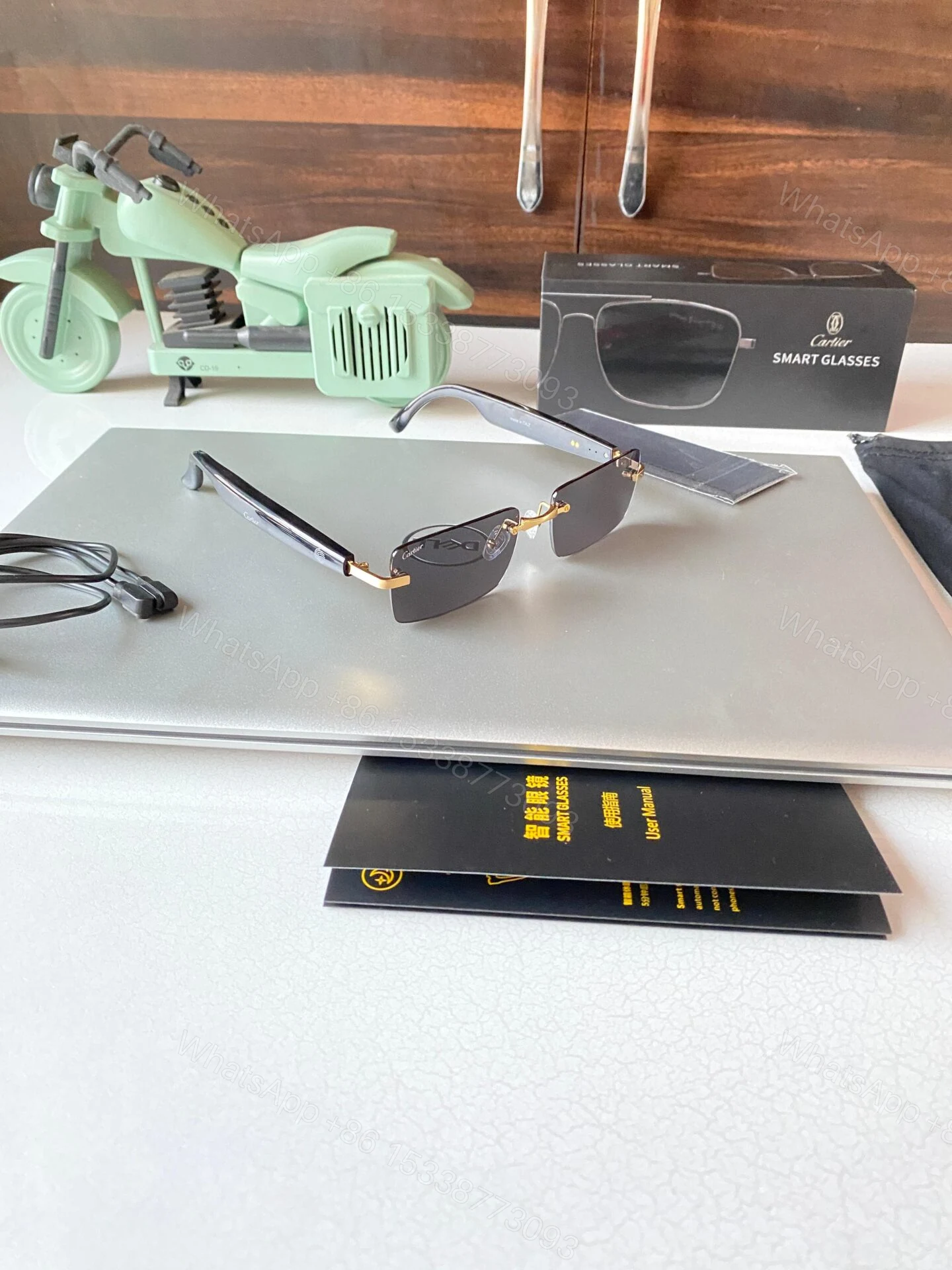 View 5 of Cartier Smart Glasses Metal Tinted Mirror Frame