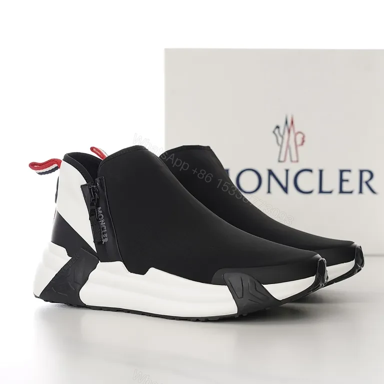 View 5 of Chic Moncler High-Top Sneaker: Luxe Comfort, Bold Sole