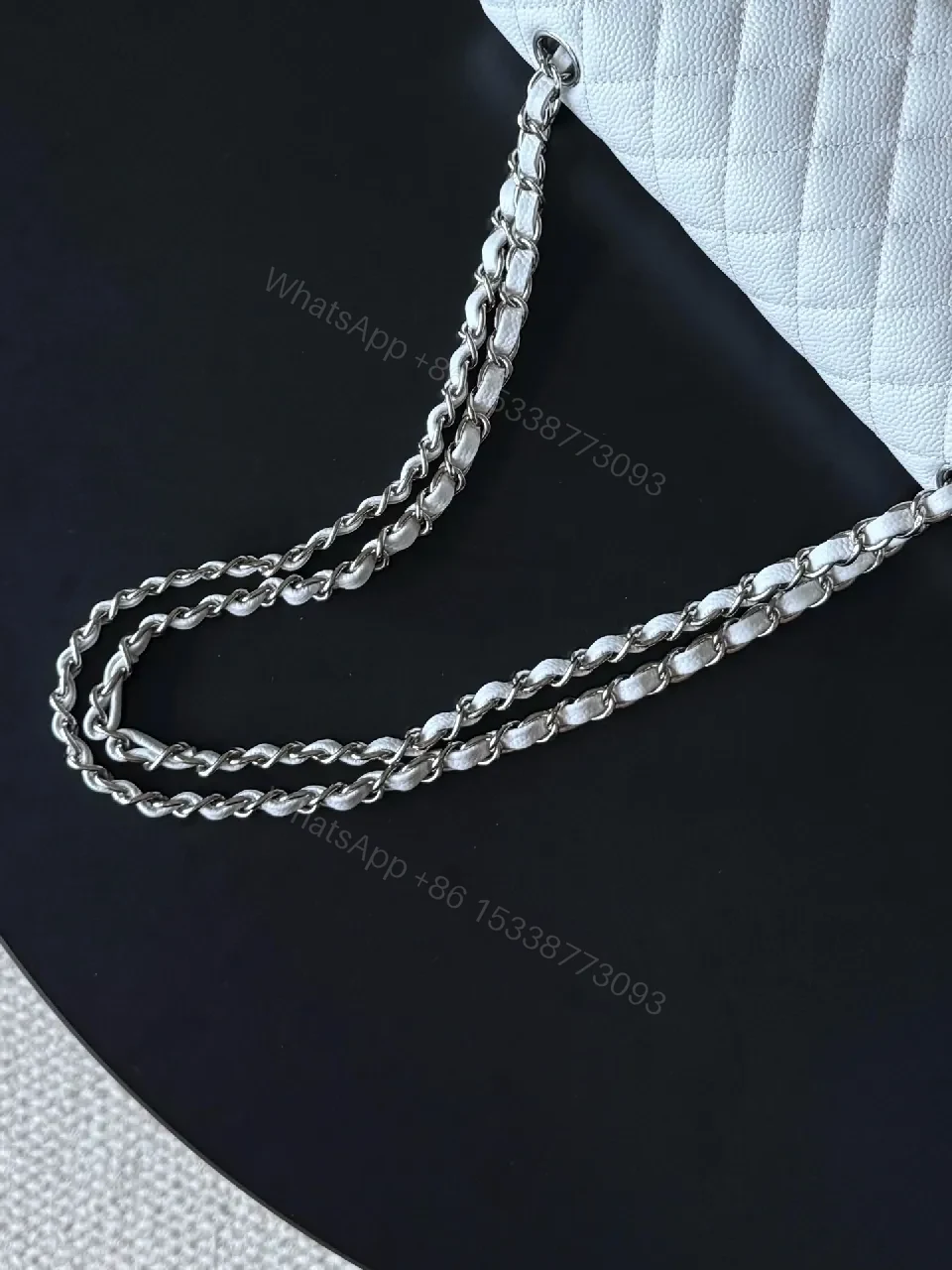 View 7 of Quilted Silver-Chain Shoulder Bag: Luxe, Compact, Everyday