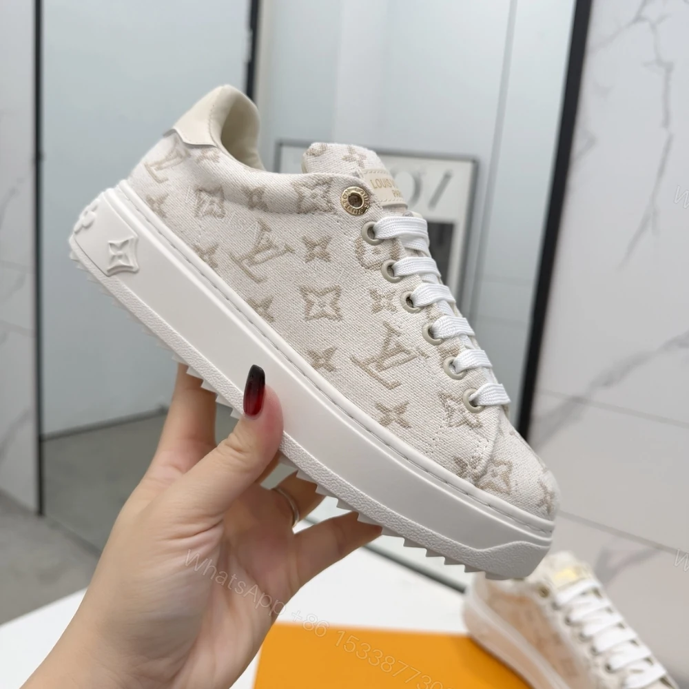 View 2 of Louis Vuitton Time Out Sneaker Beige 1Aivb5