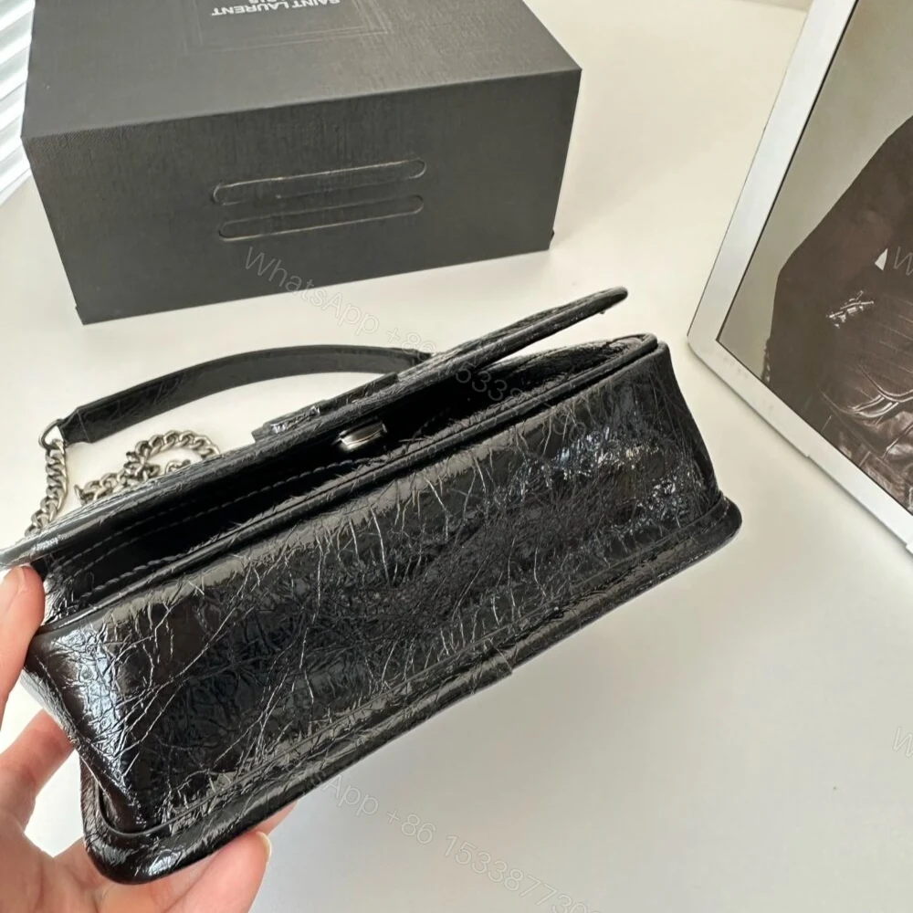 View 5 of Saint Laurent Niki Vintage Chain Wallet Black 19Cm