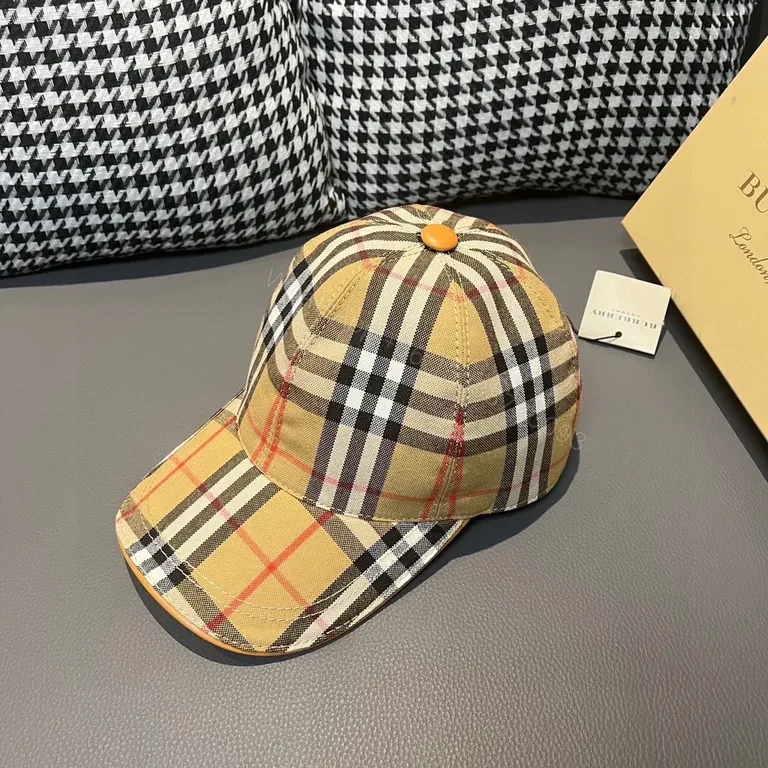 View 4 of Plaid Cap with Signature Check â€” Timeless Modern Fit