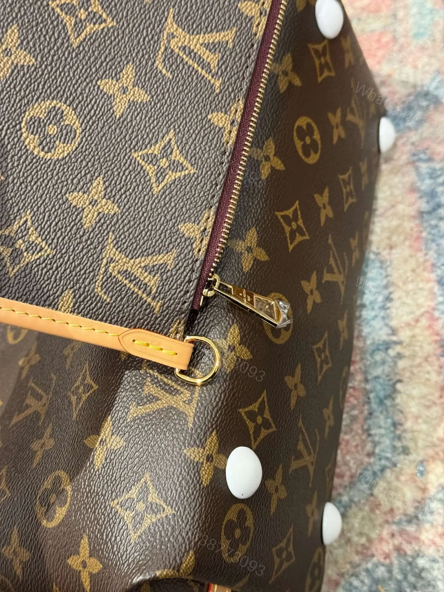 View 4 of Louis Vuitton Handbags LV Carry All MM Monogram Brown Color 39x30x15cm